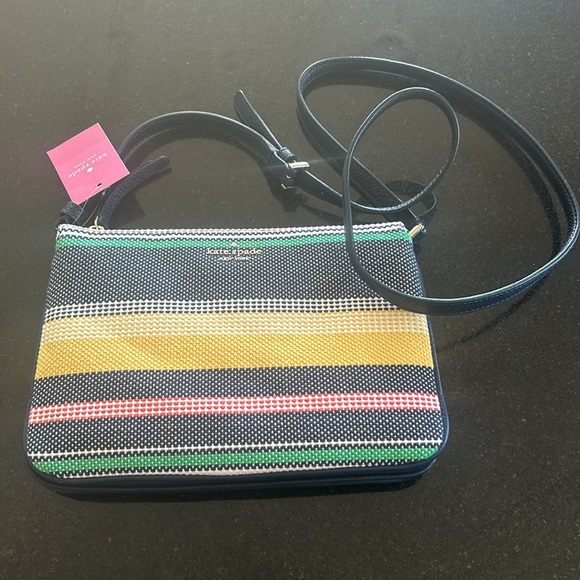 Kate Spade Jackson Boardwalk Stripe triple gusset crossbody bag (New with Tag!)